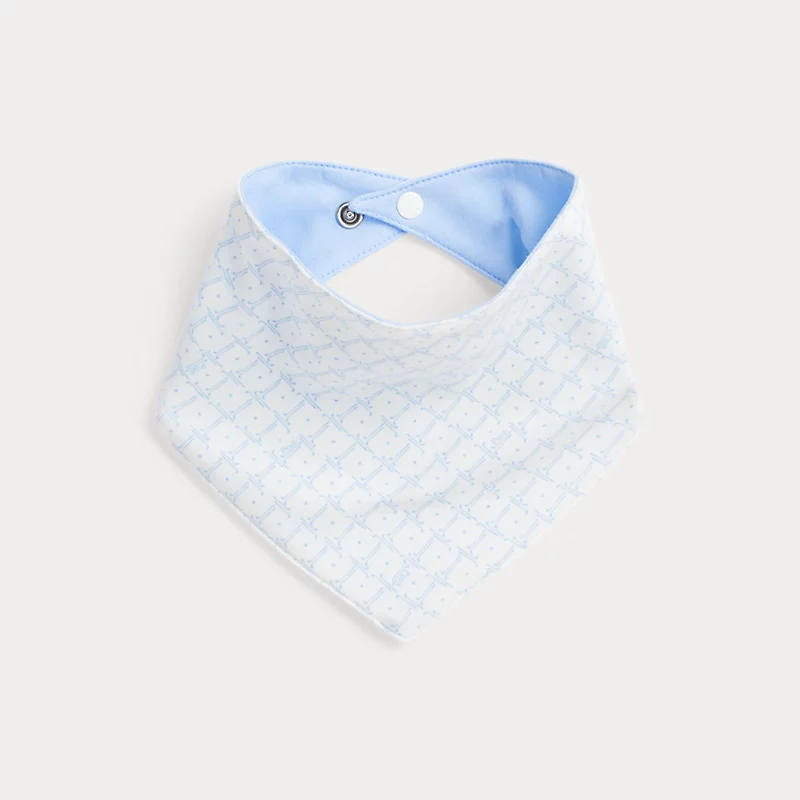 Blue Cotton Bib