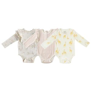 Long Sleeve One-Piece 3 Pack